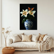 Porseleinen Vaas met bloemen II