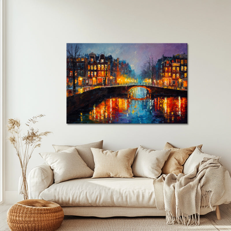 Amsterdamse Gracht bij Nacht