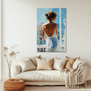 Elegante vrouw wit