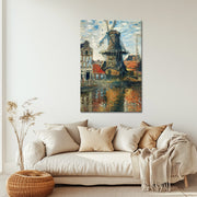 Die Windmühle in Amsterdam - Monet