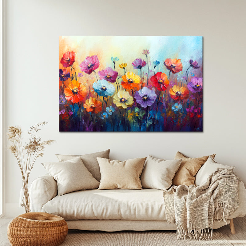 Feld voller Blumen