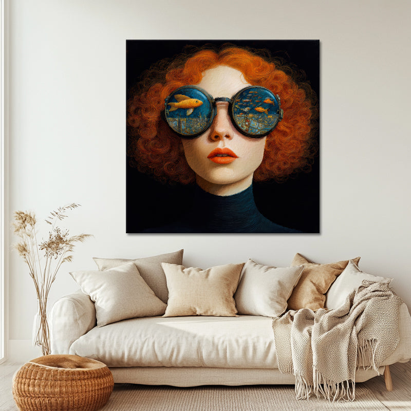 Schilderij Vrouw met Rood Haar