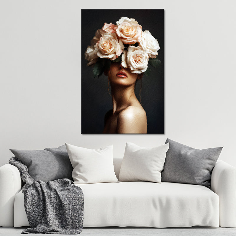 Vrouw met rozen