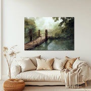 Stille Brücke über Wasser