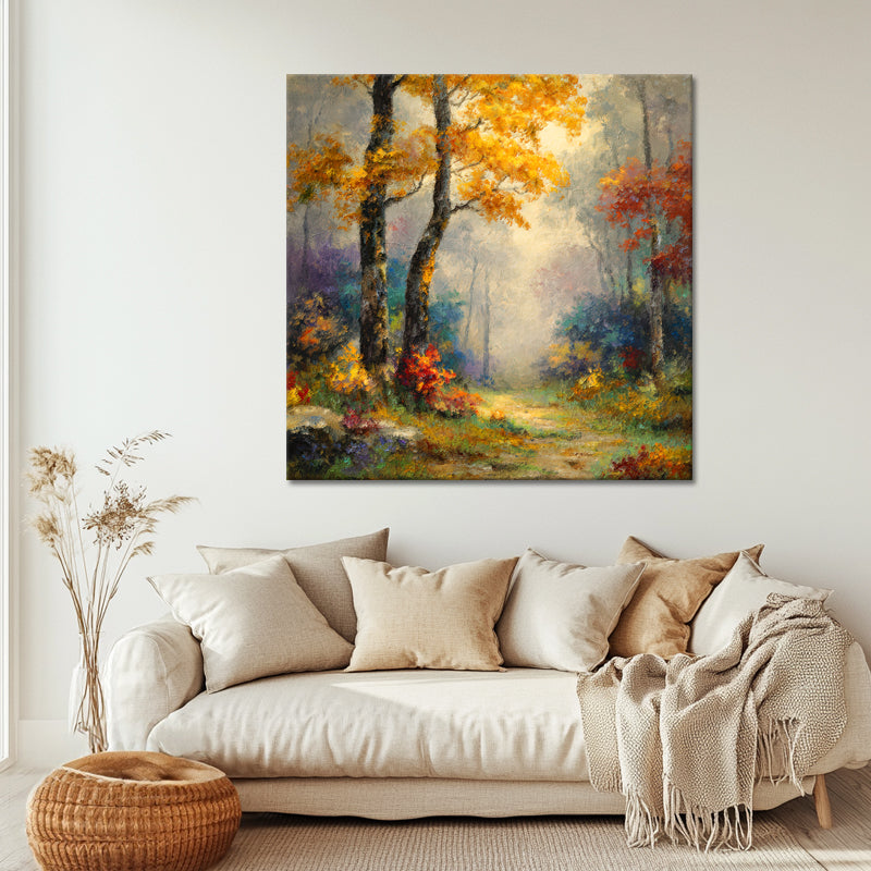 Herbstwald – Gemälde