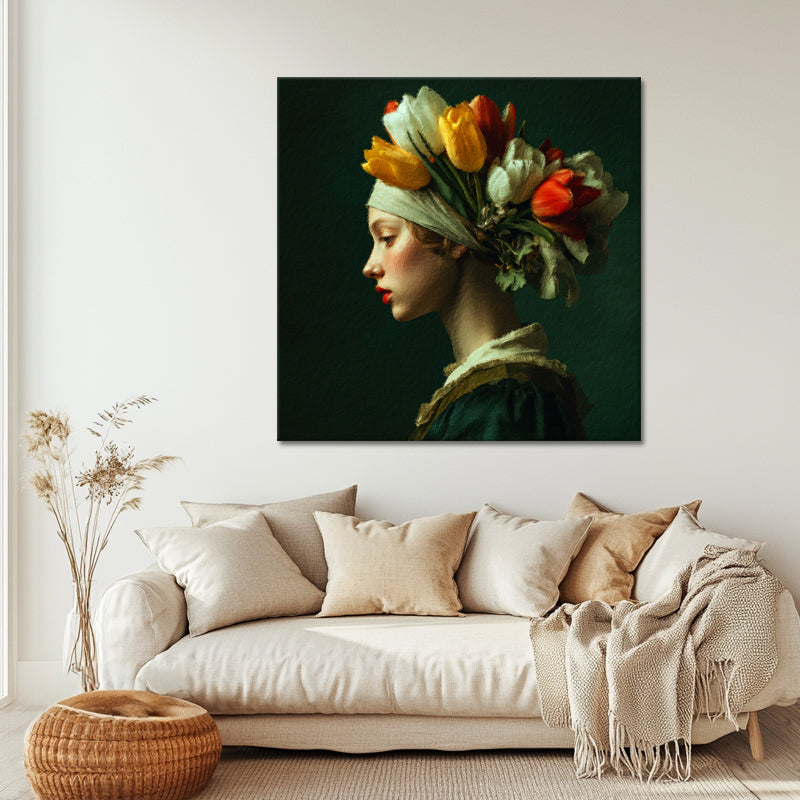 Vrouw met Tulpen