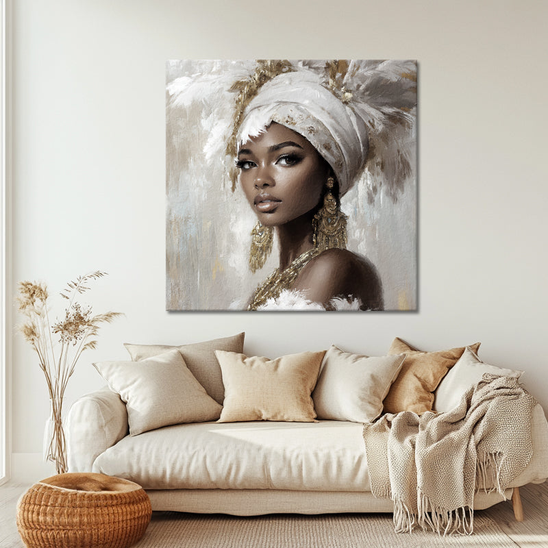 Afrikaanse Vrouw In Wit