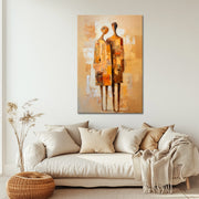 Samen silhouetten kunst