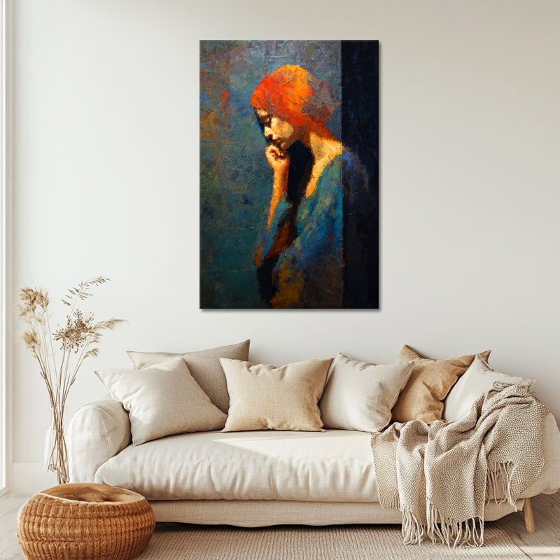 Kunstwerk vrouw in zijaanzicht I
