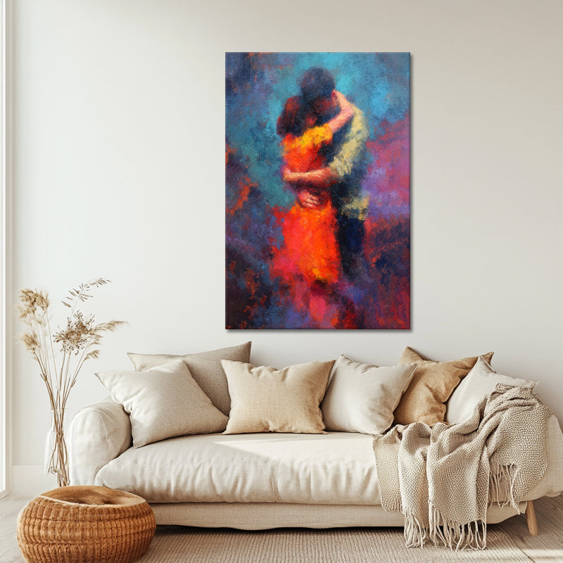 Man en Vrouw Abstract