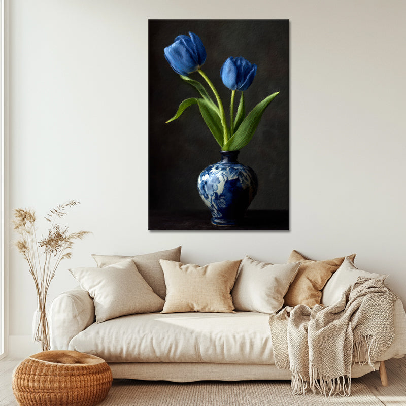 Twee Blauwe Tulpen