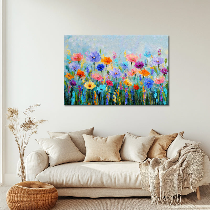 Wildebloementuin – Kleurrijk Schilderij