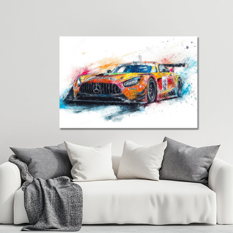 Mercedes AMG GT3 Gemälde