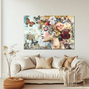 Vrouw, Vlinders & Bloemen