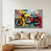 Triumph-Motorrad-Gemälde
