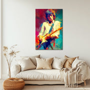 Mick Jagger beim Gitarrespielen