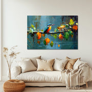 Schilderij IJsvogel op Tak
