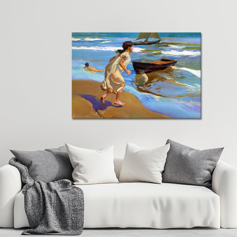 Mädchen beim Baden - Joaquín Sorolla