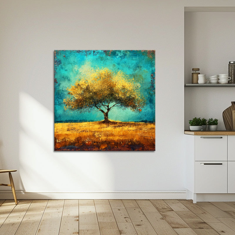 Baum in Türkis