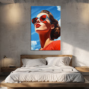 Frau mit Sonnenbrille