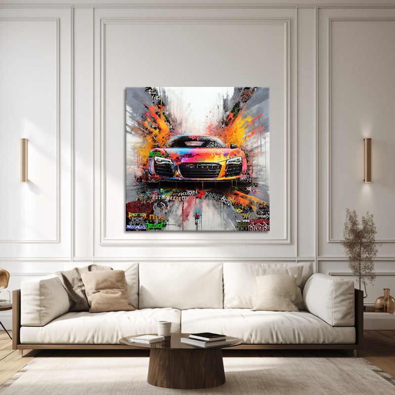 Audi R8 schilderij