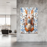 Lobster in Delfts blauw stijl II
