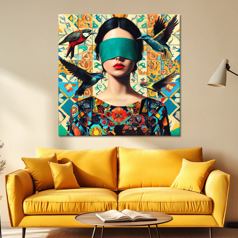 Frau in Mosaik II