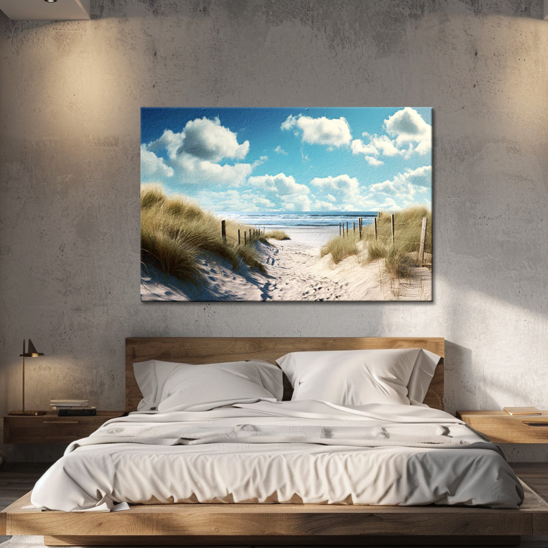 Nederlandse kust met duinen