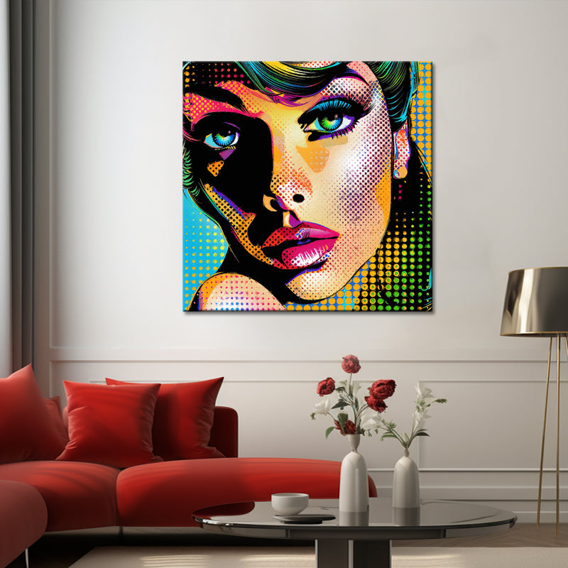 Frau in Pop-Art
