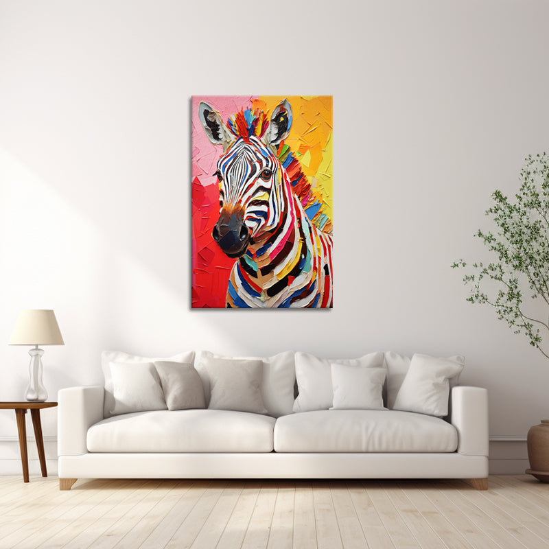 Buntes Zebra