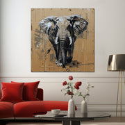 Olifant mixed media