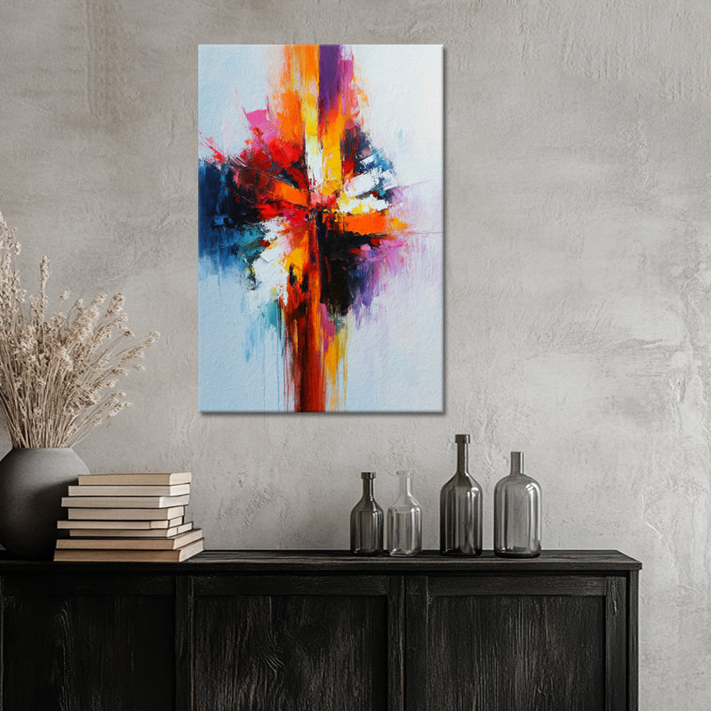 Abstract in kleur schilderij