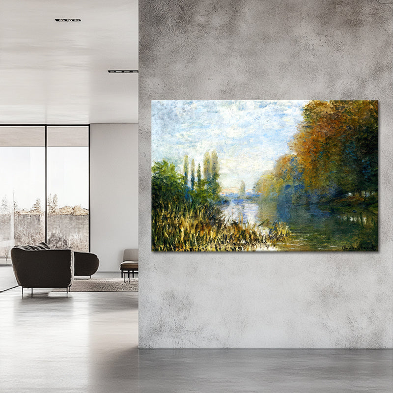The Banks of The Seine in Autumn - Monet