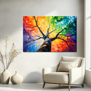 Schilderij Kleurrijk boom II