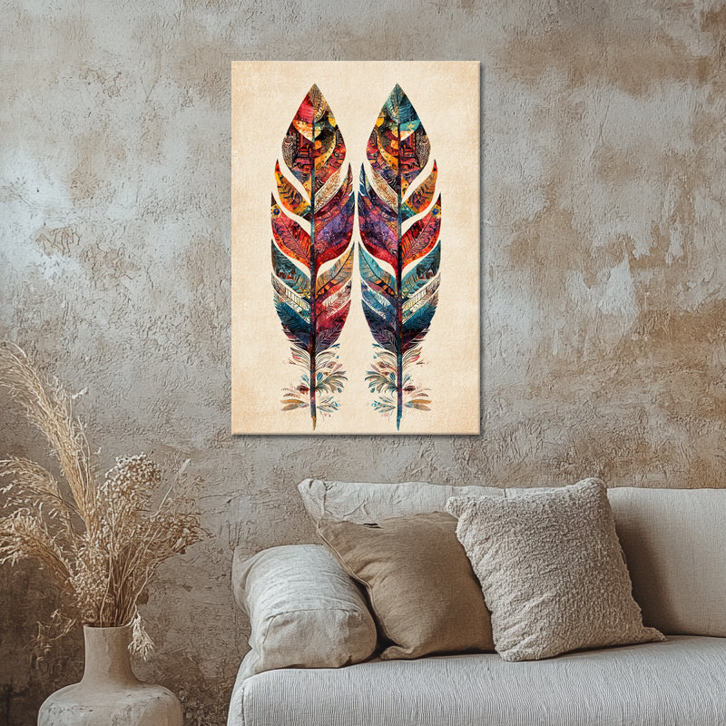 Zwei indische Federn