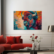 Stier in Farbe