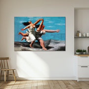 Zwei Frauen am Strand rennend - Picasso
