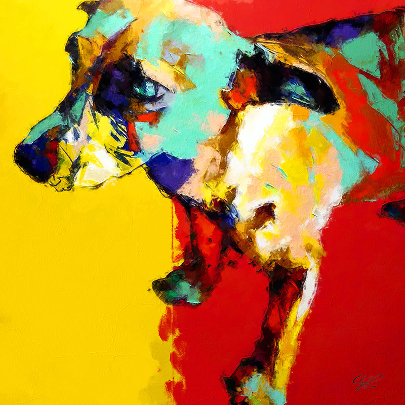 Hund in Farbe