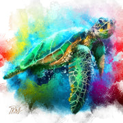 Schildkröte in Farbe