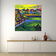 Bayerisches Dorf mit Feld - Kandinsky
