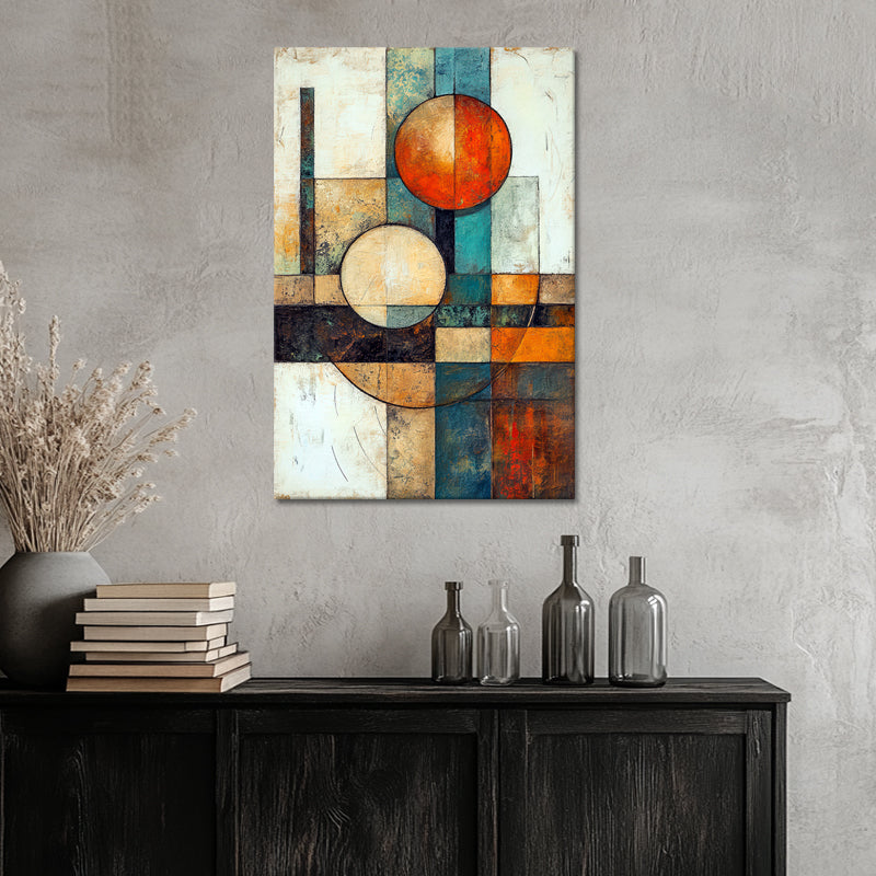 Abstract line schilderij